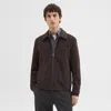 Theory Brody Jacket In Precision Ponte In Hickory