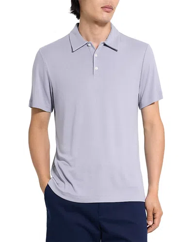 Theory Bron Anemone Jersey Polo Shirt In Animal Print