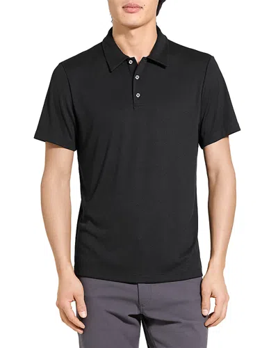 Theory Bron Anemone Jersey Polo Shirt In Black