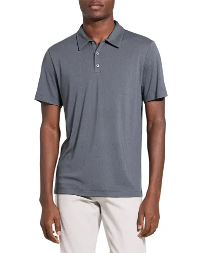 Theory Bron Anemone Jersey Polo Shirt In Blue