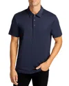 Theory Bron C. Anemone Regular Fit Polo Shirt In Eclipse Multi