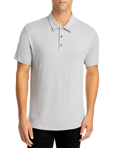 Theory Bron C. Anemone Regular Fit Polo Shirt In Grey Multi