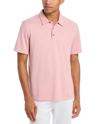 Theory Bron Anemone Jersey Polo Shirt In Pink