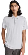 Theory Bron C Polo In Anenome Milano Grey Multi In Grey Multi