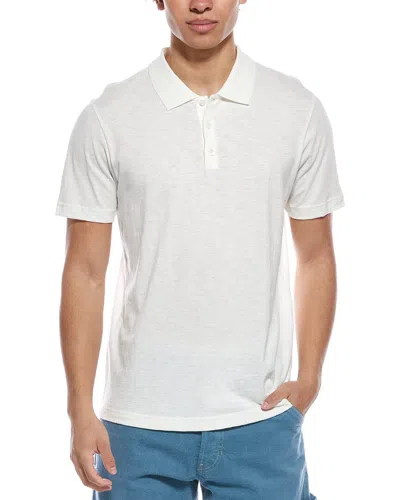 Theory Bron Cosmos Polo Shirt In White