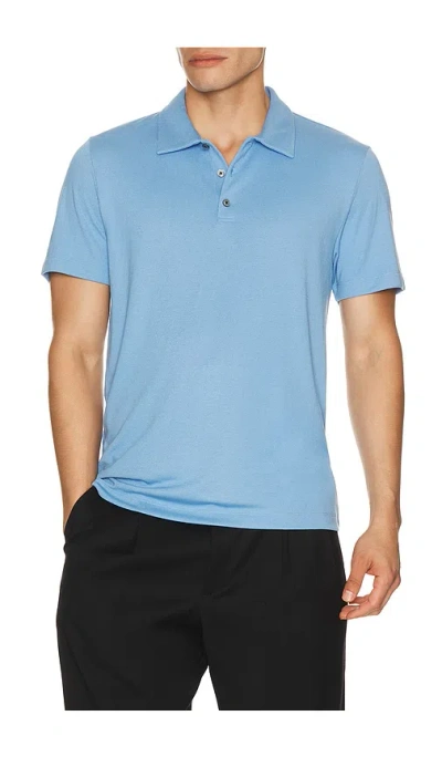 Theory Bron Polo In Blue