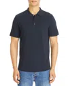 Theory Bron Cotton Regular Fit Polo Shirt In Baltic
