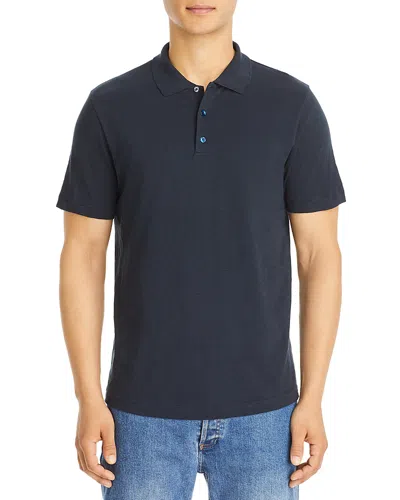 Theory Bron Cotton Regular Fit Polo Shirt In Baltic