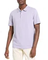 Theory Bron Polo In Cosmos Slub Cotton In Purple