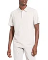 Theory Bron Polo In Cosmos Slub Cotton In White
