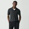 Theory Bron Polo Shirt In Anemone Modal Jersey In Black Multi