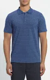 Theory Bron Polo Shirt In Estate Blue/white In Multi