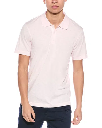 Theory Bron Polo Shirt In Pink