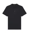 Theory Bron Short Sleeve Polo In Eclipse