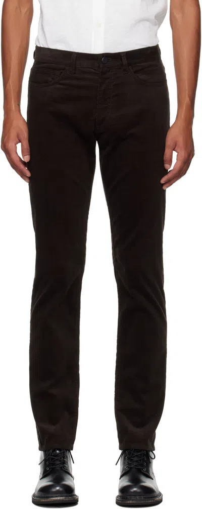 Theory Brown Raffi 5-pocket Trousers In Hickory