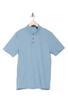 Theory Button Front Polo In Heron