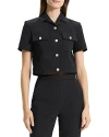 Theory Button Front Top In Navy