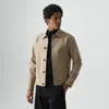 Theory Button Jacket In Twill Stretch In White