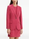 Theory Button Pocket Blazer In Pink