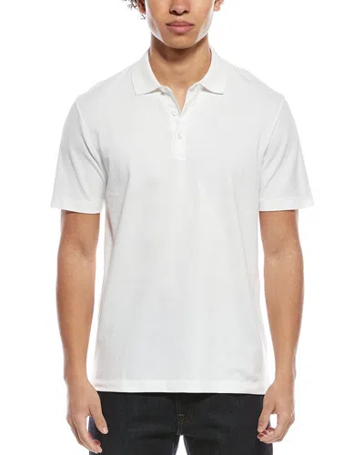 Theory Button Polo Shirt In White