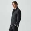Theory Button-up Jacket In Motion Nylon In Black