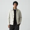Theory Button-up Jacket In Motion Nylon In White