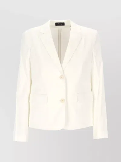 Theory Buttoned Jacket With Flap Pockets