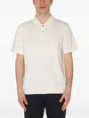 Theory Buttoned Polo Shirt In Neutral