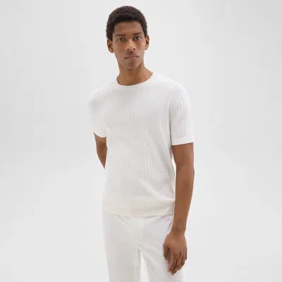 THEORY CABLE KNIT TEE IN COTTON