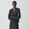Theory Cable-knit Sweater In Felted Wool-cashmere In Gray