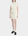 Theory Sweater Vest In Rounded Cotton In Ivory