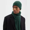 Theory Camden Beanie In Ribbed Cashmere In Brunswick