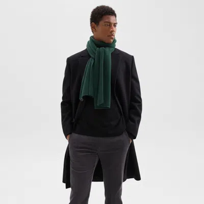 Theory Camden Scarf In Ribbed Cashmere In Brunswick