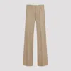 Theory Camel Brown Wool Pants In Bronze