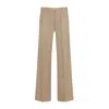 Theory Camel Brown Wool Pants In Neutrals