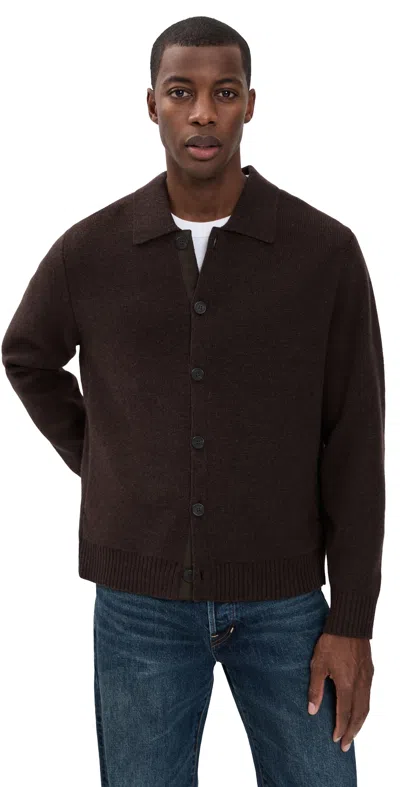 Theory Cameron Cashmere Cardigan Brownwood Melange