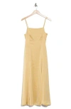 Theory Cami Crushed Satin Dress In Sun