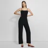 Theory Cami Jumpsuit In Admiral Crepe In Black