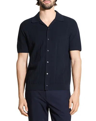 Theory Camp Collar Shirt In Black