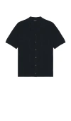 Theory Camp Shirt In Blue