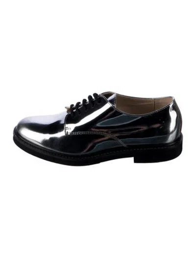 Pre-owned Theory Canvas Oxfords In Blue