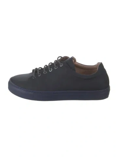 Pre-owned Theory Canvas Sneakers In Blue