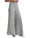 Theory Tweed Wide-leg Cargo Pants In Black