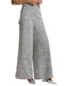 Theory Tweed Wide-leg Cargo Pants In Black