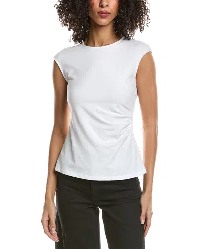 Theory Cap Sleeve Top In White