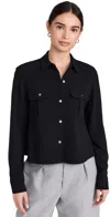 Theory Military Shirt In Black
