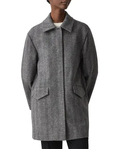 Theory Cape Coat In Grey