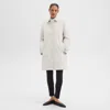 Theory Car Coat In Cotton-blend In Sand