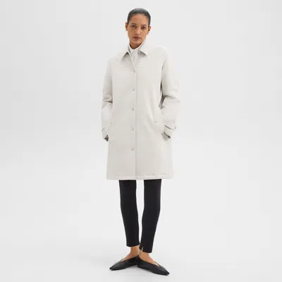 Theory Car Coat In Cotton-blend In Sand