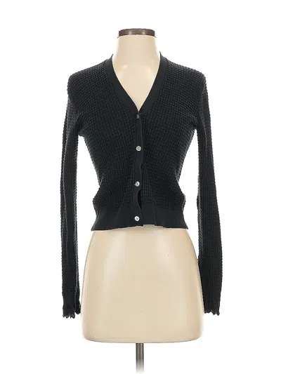 Pre-owned Theory Cardigan Sweater In Black